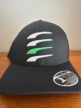 Puma Black Cap with White and Green Logo